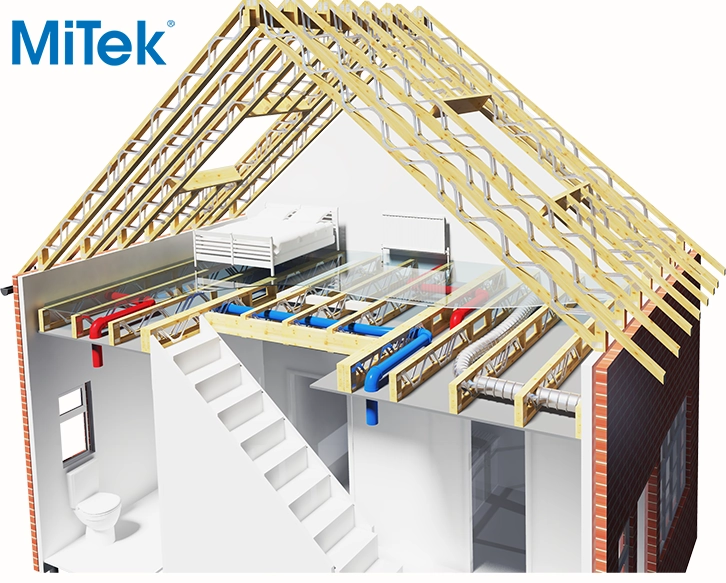 3D tetőszerkezet modell